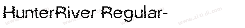HunterRiver Regular字体转换
